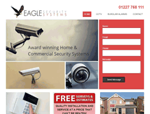 Tablet Screenshot of eaglesecuritykent.com